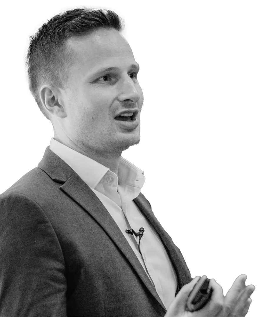 Josh Keegan speaking at a Property Entrepreneur event